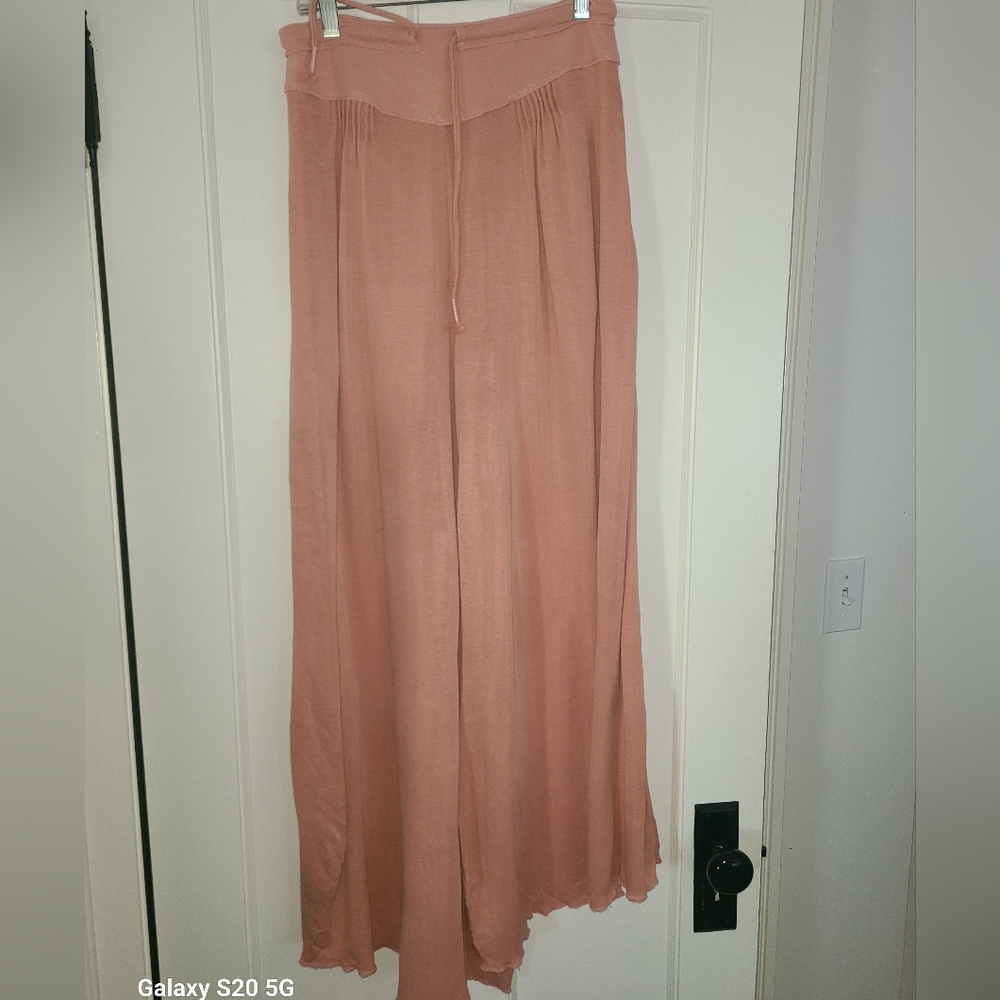 Freepeople Movement Wide-Leg Drawstring Pants — Dusty Rose